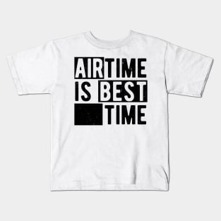 Airtime Is Best Time - Funny Roller Coaster Enthusiast Kids T-Shirt